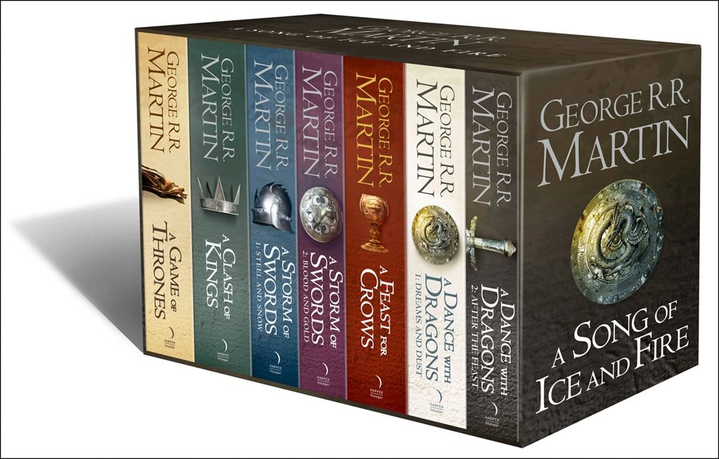 Книга на английском языке A Song of Ice and Fire (7 Volumes) от автора George R.R. Martin и издательства HarperCollinsPublishers Ltd из Великобритании
Книга на английском языке A Song of Ice and Fire (7 Volumes) от автора George R.R. Martin и издательства HarperCollinsPublishers Ltd из Великобритании