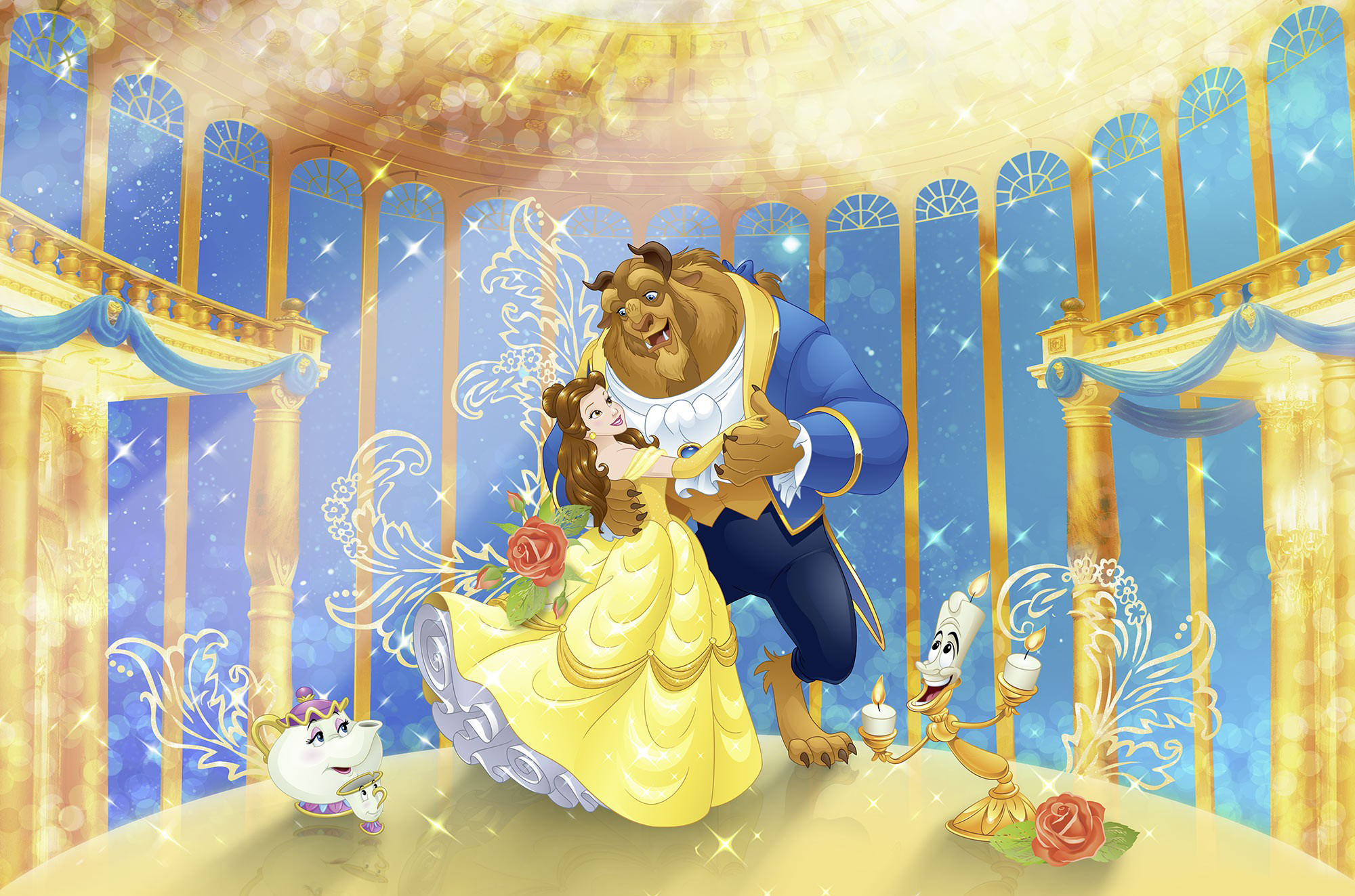 Фотообои бумажные Komar Beauty and the Beast Танец Красавицы и Чудовища 368x254 см 8 сегментов (8-4022)
Фотообои бумажные Komar Beauty and the Beast Танец Красавицы и Чудовища 368x254 см 8 сегментов (8-4022)