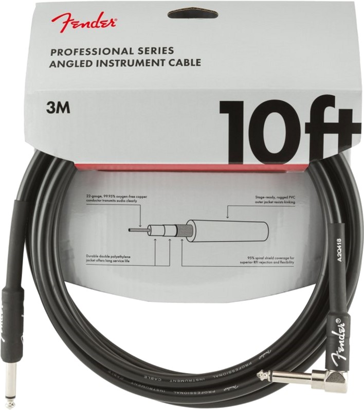 Инструментальный кабель Fender Cable Professional Series 10 ft 3 м Angled Black (228459)
Инструментальный кабель Fender Cable Professional Series 10 ft 3 м Angled Black (228459)