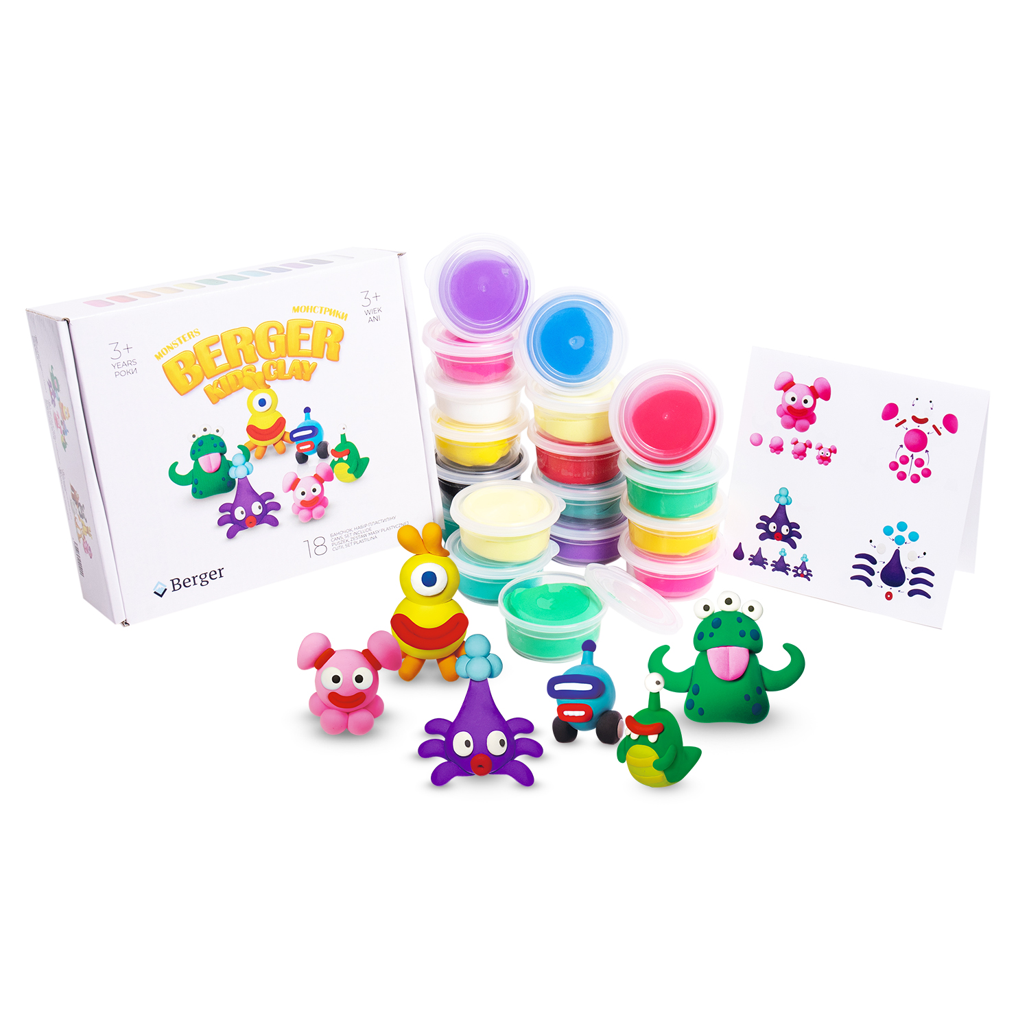 Набор пластилина Berger Kids Clay Монстрики 18 баночек 580 г Разноцветный (Monsters 01-18) (8596165040200) подарок подписка на 1 месяц YOU TV 320+ телеканалов
Набор пластилина Berger Kids Clay Монстрики 18 баночек 580 г Разноцветный (Monsters 01-18) (8596165040200) подарок подписка на 1 месяц YOU TV 320+ телеканалов