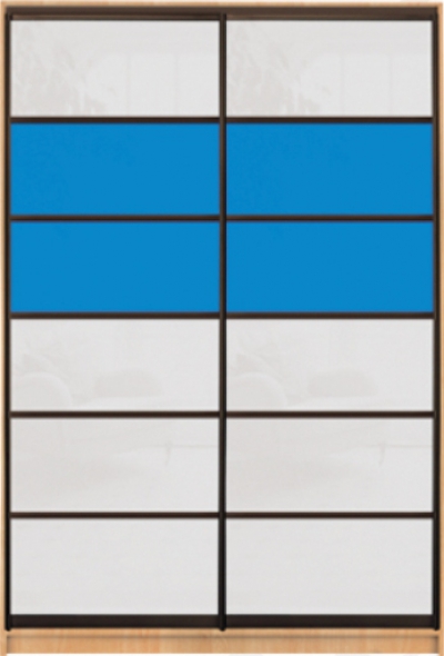 Шкаф купе Luxe Studio Стандарт-3 Цветной комбинированный фасад-4 2000x2400x450 двухдверный 
Шкаф купе Luxe Studio Стандарт-3 Цветной комбинированный фасад-4 2000x2400x450 двухдверный