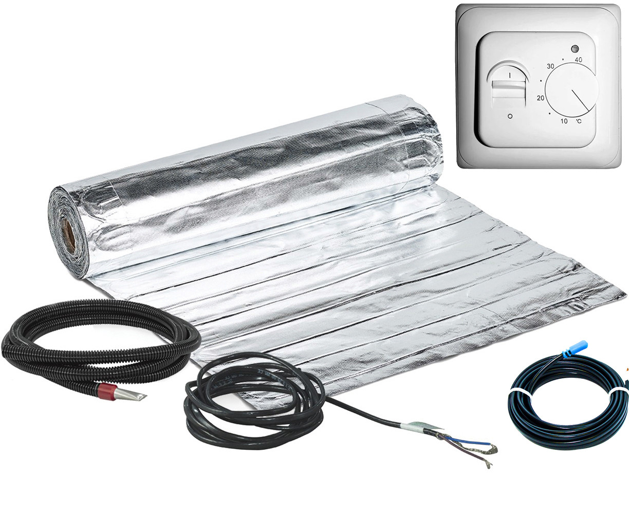 Алюминиевый мат для теплого пола HeatTech HTALMAT с терморегулятором 1200Вт 8,0м.кв. (HTALMAT -240-8.0)
Алюминиевый мат для теплого пола HeatTech HTALMAT с терморегулятором 1200Вт 8,0м.кв. (HTALMAT -240-8.0)