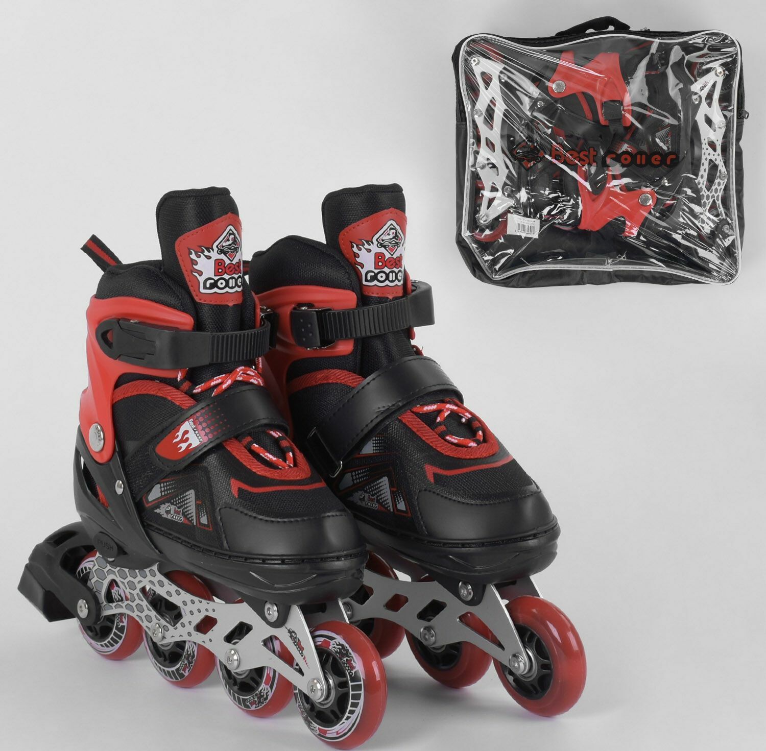 Роликовые коньки Best Rollers 8655-М раздвижные Размер 34-37 Колеса PU с подсветкой Сумка Красный
Роликовые коньки Best Rollers 8655-М раздвижные Размер 34-37 Колеса PU с подсветкой Сумка Красный