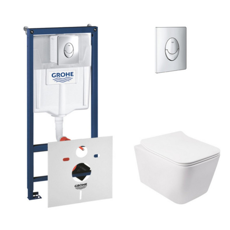 Набор Инсталляция 4 В 1 Grohe Rapid Sl 38721001 + Унитаз С Сиденьем Qtap Crow Qt05335170W
Набор Инсталляция 4 В 1 Grohe Rapid Sl 38721001 + Унитаз С Сиденьем Qtap Crow Qt05335170W