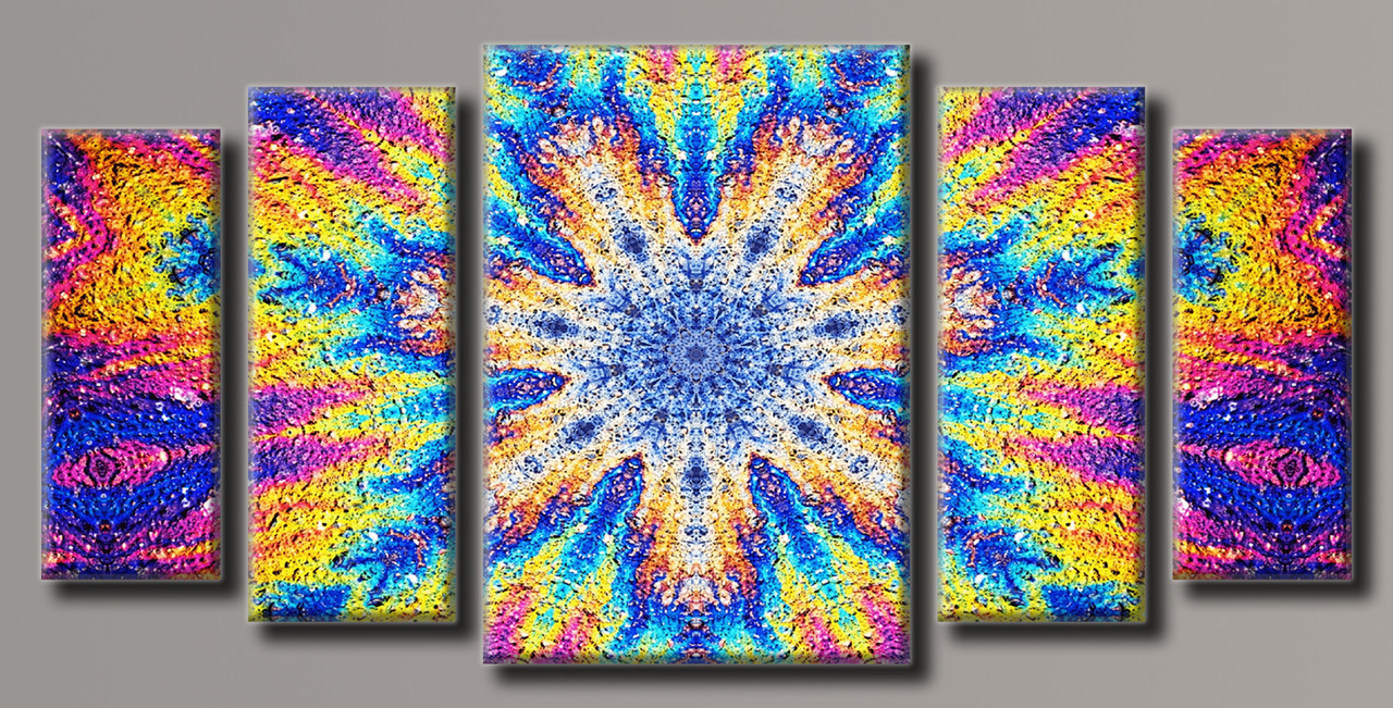 Модульная картина на холсте Holst Art из 5-ти частей Кислотная абстракция 55х115 см
Модульная картина на холсте Holst Art из 5-ти частей Кислотная абстракция 55х115 см