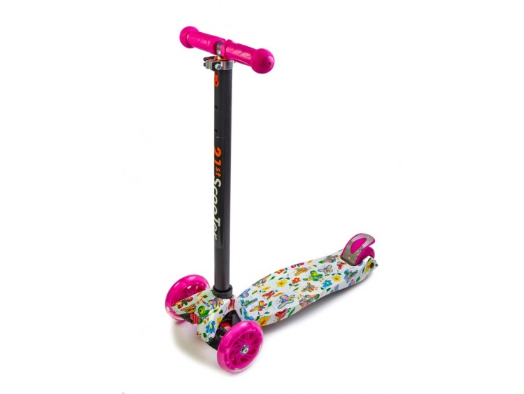 Детский трехколесный самокат Scooter MAXI со светящимися колесами и рисунком, Butterfly
Детский трехколесный самокат Scooter MAXI со светящимися колесами и рисунком, Butterfly