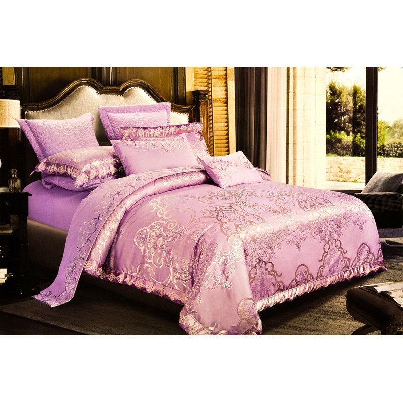 Комплект постельного белья Luxury violet SoundSleep сатин-жаккард фиолетовый семейный
Комплект постельного белья Luxury violet SoundSleep сатин-жаккард фиолетовый семейный