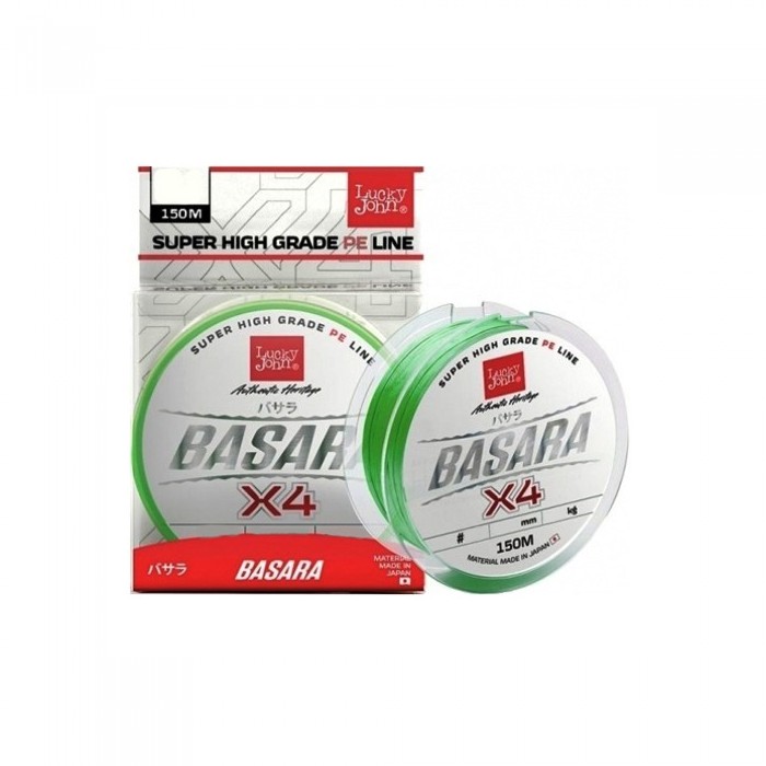 Шнур рыболовный Lucky John Basara Light Green Х4 Pe 150/0,194(#1,5) 150 м / 0,19 мм / 13,9 кг (LJ4100-019)
Шнур рыболовный Lucky John Basara Light Green Х4 Pe 150/0,194(#1,5) 150 м / 0,19 мм / 13,9 кг (LJ4100-019)
