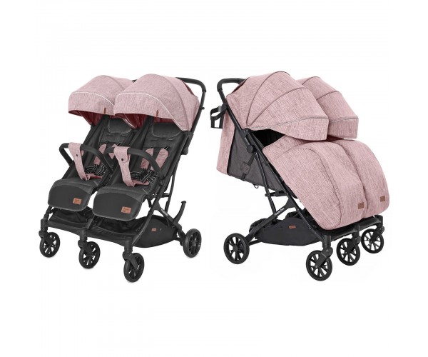 Прогулочная коляска для двойни Carrello Presto Duo CRL-5506 с дождевиком, Розовая
Прогулочная коляска для двойни Carrello Presto Duo CRL-5506 с дождевиком, Розовая