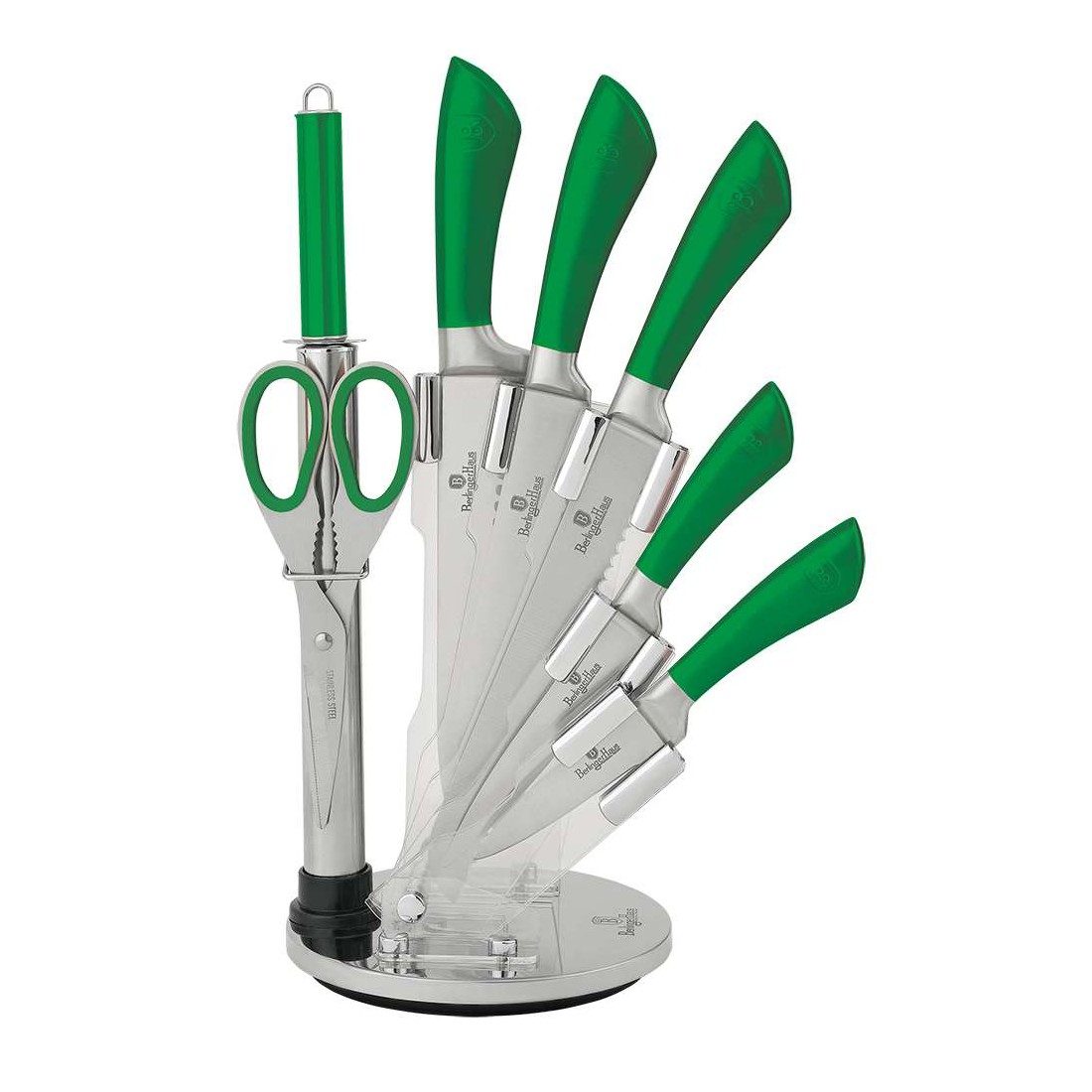Набор ножей на подставке Berlinger Haus Green Stainless steel Infinity Line 8 предметов BH-2268
Набор ножей на подставке Berlinger Haus Green Stainless steel Infinity Line 8 предметов BH-2268