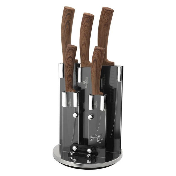 Набор ножей на подставке 6 предметов Berlinger Haus Ebony Rosewood Collection BH-2530
Набор ножей на подставке 6 предметов Berlinger Haus Ebony Rosewood Collection BH-2530