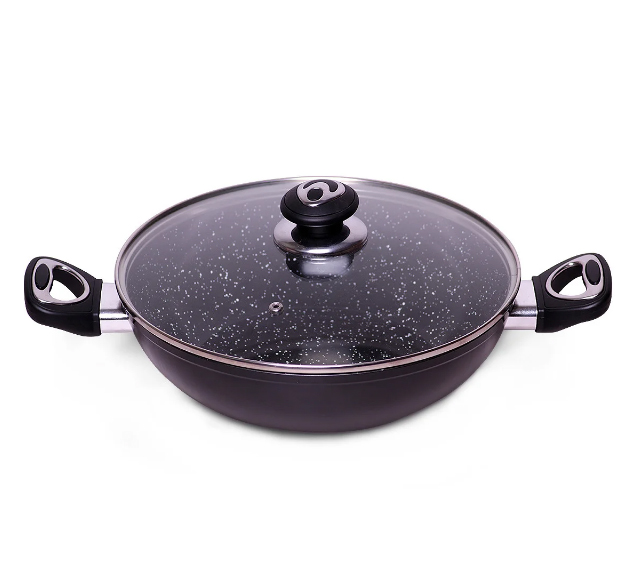 Wok 28*8 см с крышкой и мраморным покрытием из литого алюминия Kamille KM-4258MR
Wok 28*8 см с крышкой и мраморным покрытием из литого алюминия Kamille KM-4258MR