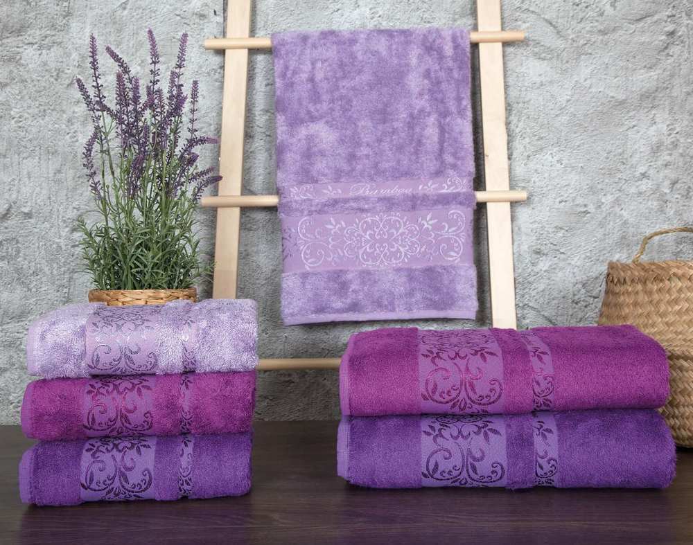 Набор махровых полотенец Zeron 3 штуки 15842 Damkas Desen Bamboo фиолетовый 70х140
Набор махровых полотенец Zeron 3 штуки 15842 Damkas Desen Bamboo фиолетовый 70х140