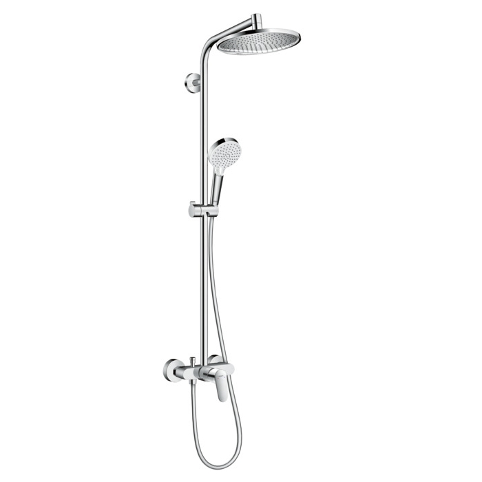 CROMETTA S 240 1jet Showerpipe душевая система с однорычажным смесителем, хром HANSGROHE 27269000
CROMETTA S 240 1jet Showerpipe душевая система с однорычажным смесителем, хром HANSGROHE 27269000