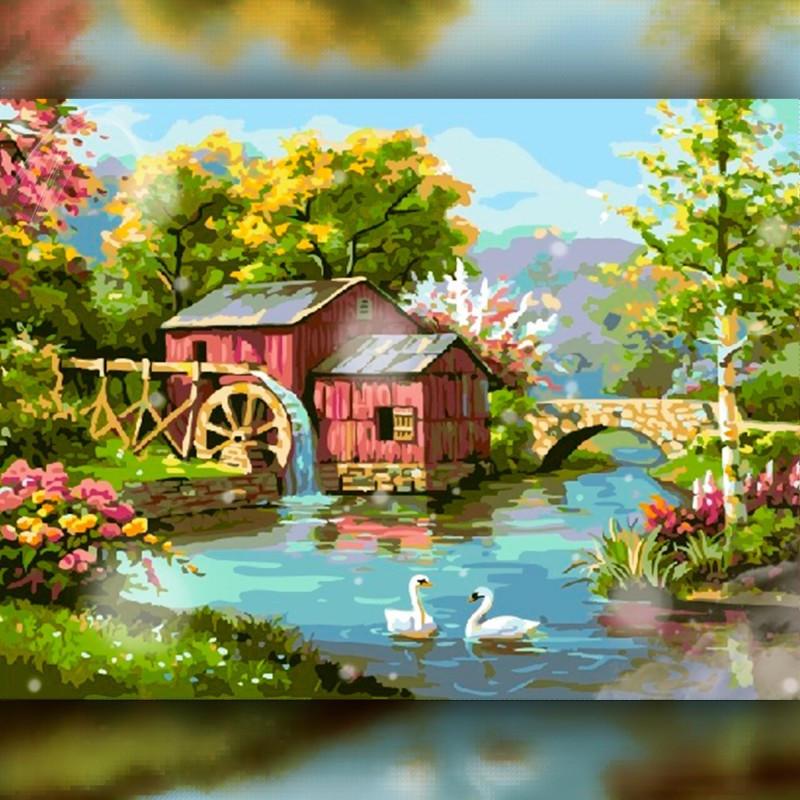 Алмазная вышивка мозаика The Wortex Diamonds Алмазная вышивка Водяная мельница 40x50см TWD30008L полная зашивка квадратные стразы. Набор алмазной вышивки
Алмазная вышивка мозаика The Wortex Diamonds Алмазная вышивка Водяная мельница 40x50см TWD30008L полная зашивка квадратные стразы. Набор алмазной вышивки