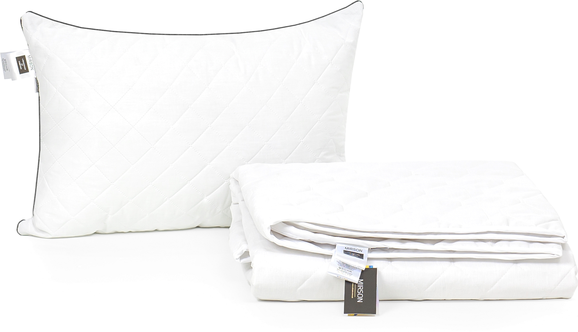 Набор антиаллергенный MirSon Eco-Soft Лето Bianco №2437 одеяло 172х205 см + 2 подушки 50х70 средние
Набор антиаллергенный MirSon Eco-Soft Лето Bianco №2437 одеяло 172х205 см + 2 подушки 50х70 средние