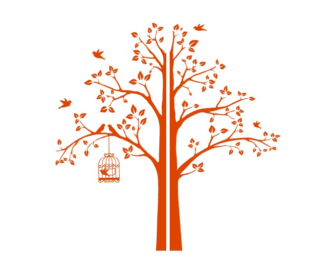 Интерьерная наклейка IdeaClock Tree with a cage, corner 190х195 см Оранжевый(62274-46-12)
Интерьерная наклейка IdeaClock Tree with a cage, corner 190х195 см Оранжевый(62274-46-12)