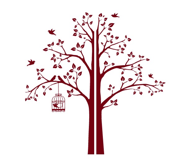 Интерьерная наклейка IdeaClock Tree with a cage, corner 190х195 см Бургунд(62274-46-7)
Интерьерная наклейка IdeaClock Tree with a cage, corner 190х195 см Бургунд(62274-46-7)