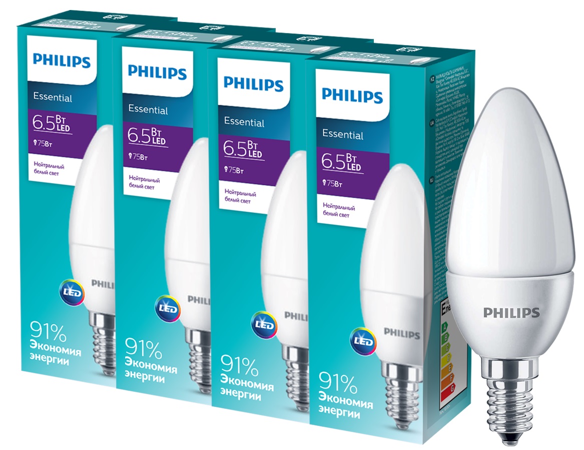 Светодиодная лампа Philips ESSLEDCandle 6.5 E14 840 B35NDFRRCA (929001886607R) 4 шт
Светодиодная лампа Philips ESSLEDCandle 6.5 E14 840 B35NDFRRCA (929001886607R) 4 шт