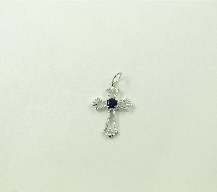 Крестик с цирконами Maxi Silver 8232 
Крестик с цирконами Maxi Silver 8232
