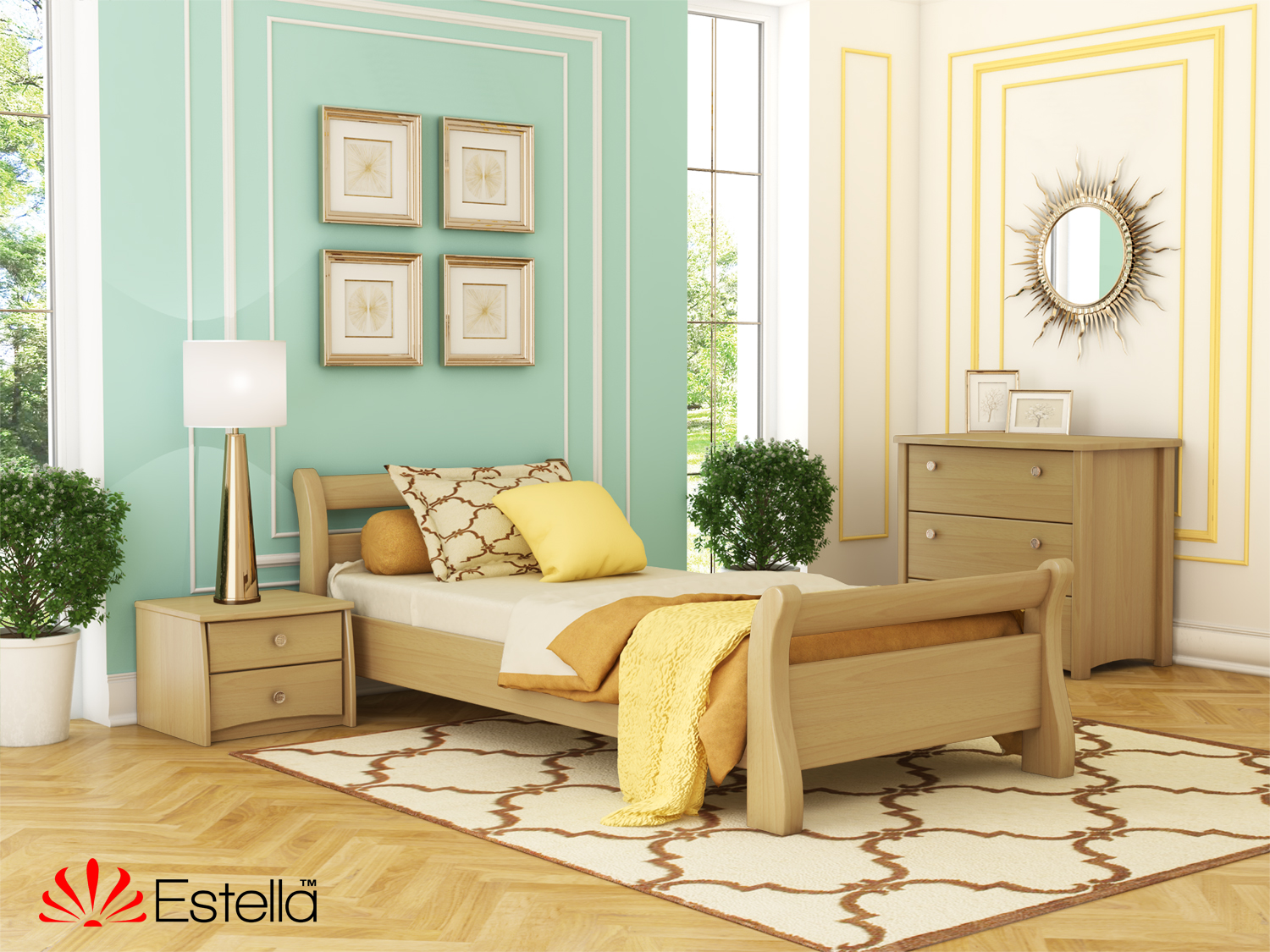 Кровать односпальная деревянная 80х190 Estella Диана Бук (Щит-102) Л2.5 
Кровать односпальная деревянная 80х190 Estella Диана Бук (Щит-102) Л2.5