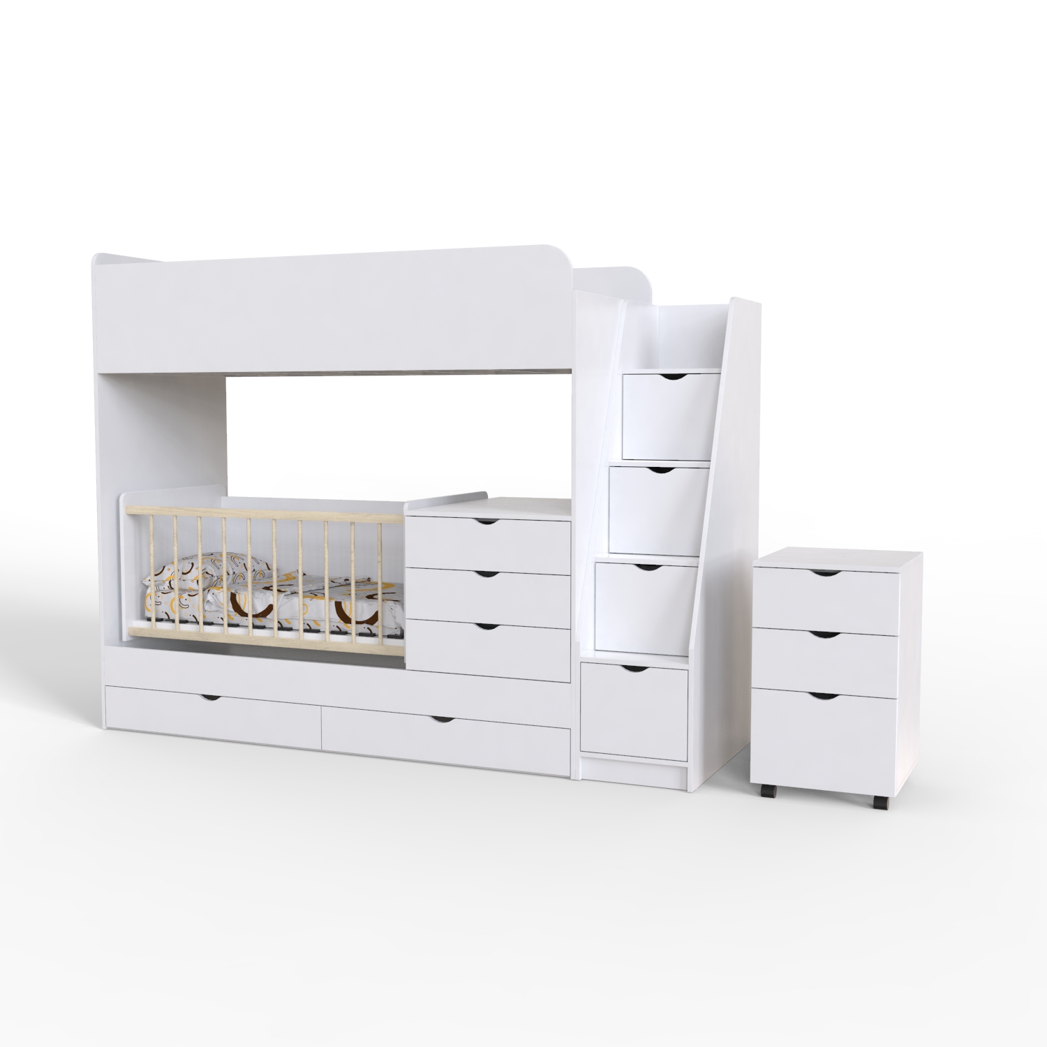 Кровать чердак для 2-х детей Binky ДС702 2332х1800х832 из ДСП аляска / фасад аляска / решетка без покрытия Artinhead
Кровать чердак для 2-х детей Binky ДС702 2332х1800х832 из ДСП аляска / фасад аляска / решетка без покрытия Artinhead