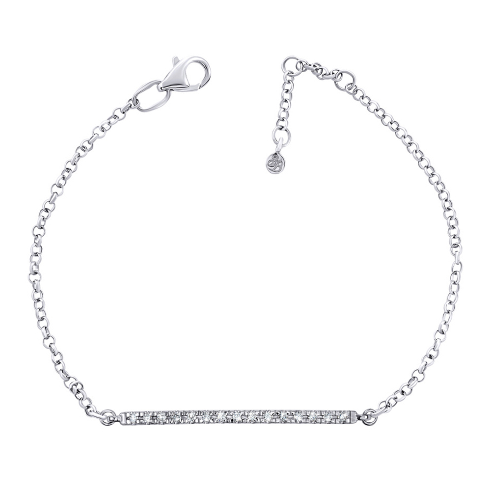 Браслет из белого золота с бриллиантами 000133562 17 размера
Браслет из белого золота с бриллиантами 000133562 17 размера