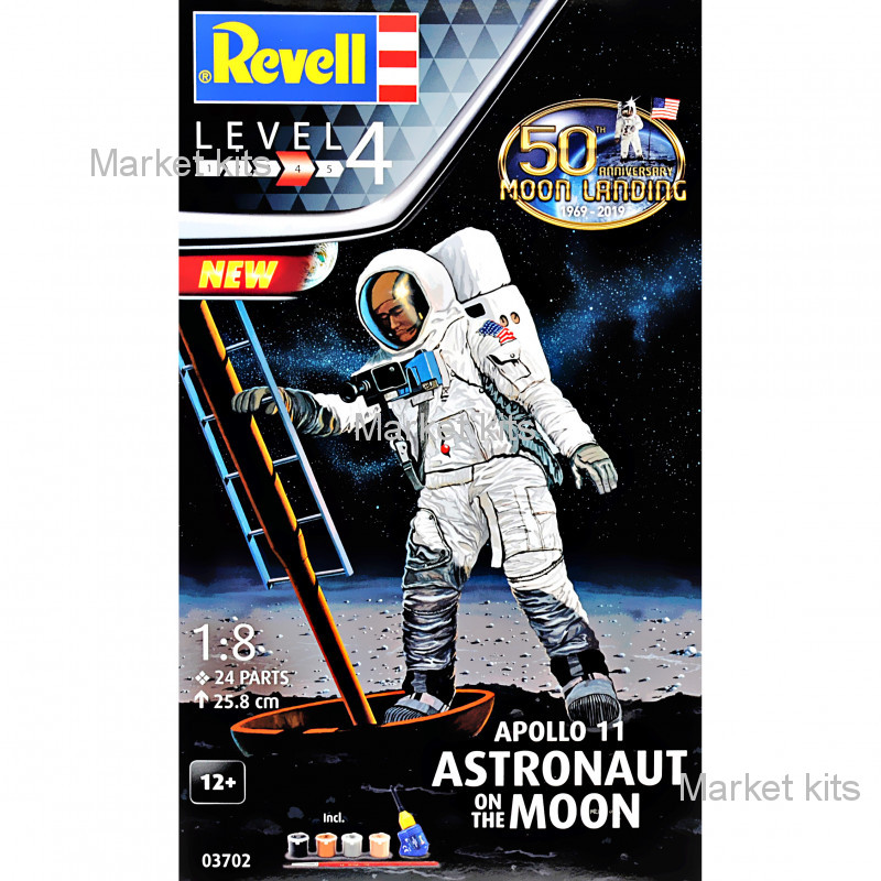 Подарочный набор с моделью Астронавт на Луне. Миссия "Аполлон 11 1:8 Revell (RVL-03702)
Подарочный набор с моделью Астронавт на Луне. Миссия "Аполлон 11 1:8 Revell (RVL-03702)
