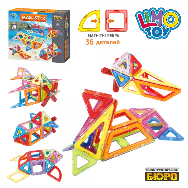 Детский конструктор Магнитный конструктор LIMO TOY LT5003 36 деталей (BAM001825)
Детский конструктор Магнитный конструктор LIMO TOY LT5003 36 деталей (BAM001825)