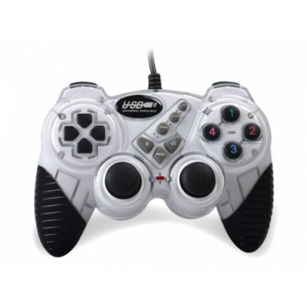 Джойстик игровой компьютерный WOW PC Game World 2 DJ-FHJ906 Вибро гейпад проводной для ПК White
Джойстик игровой компьютерный WOW PC Game World 2 DJ-FHJ906 Вибро гейпад проводной для ПК White