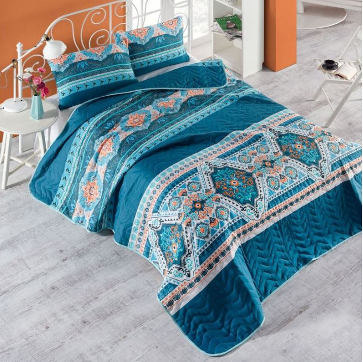 Покрывало с наволочками Eponj Home Rug yesil 200х220 см Морская волна svt-2000022233989
Покрывало с наволочками Eponj Home Rug yesil 200х220 см Морская волна svt-2000022233989