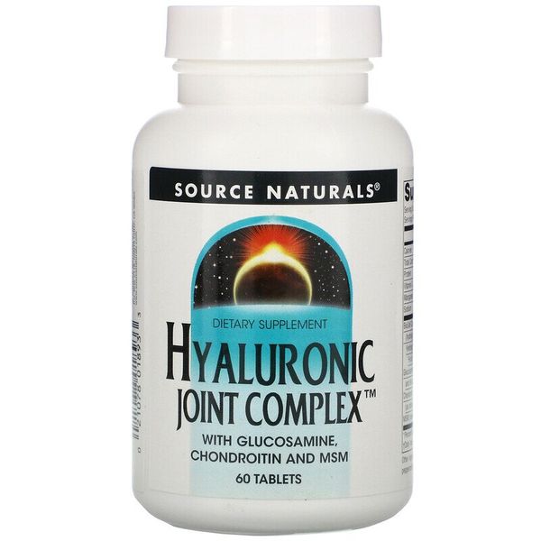 Комплекс с гиалуроновой кислотой Hyaluronic Joint Complex Source Naturals 60 таблеток (SNS126) 
Комплекс с гиалуроновой кислотой Hyaluronic Joint Complex Source Naturals 60 таблеток (SNS126)