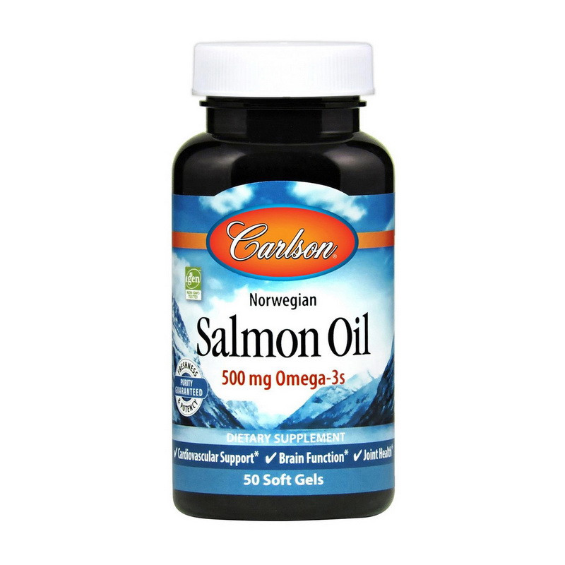 Норвежское масло лосося Омега 3-s рыбий жир Carlson Labs Salmon Oil 500 mg Omega-3s EPA 220 | DHA 180 (50 soft gels)
Норвежское масло лосося Омега 3-s рыбий жир Carlson Labs Salmon Oil 500 mg Omega-3s EPA 220 | DHA 180 (50 soft gels)