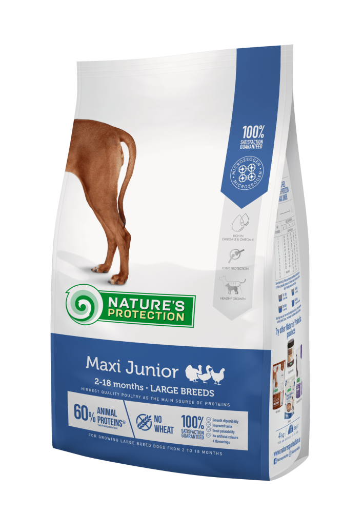 Сухой корм для щенков крупных пород Nature's Protection Maxi Junior Large Breeds 4кг (NPS45728)
Сухой корм для щенков крупных пород Nature's Protection Maxi Junior Large Breeds 4кг (NPS45728)