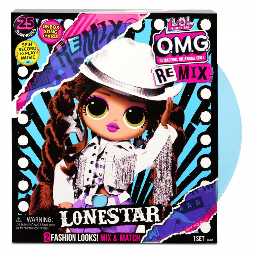 Игровой набор с куклой LOL Surprise OMG Remix Lonestar (MGA Entertainment, США)
Игровой набор с куклой LOL Surprise OMG Remix Lonestar (MGA Entertainment, США)