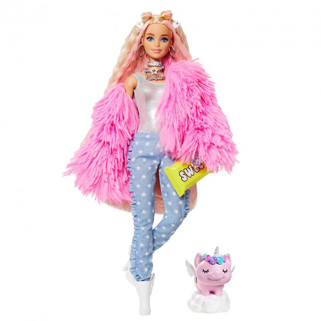 Кукла Барби Экстра Модница в розовом пальто Barbie Extra Doll in Pink Fluffy Mattel
Кукла Барби Экстра Модница в розовом пальто Barbie Extra Doll in Pink Fluffy Mattel