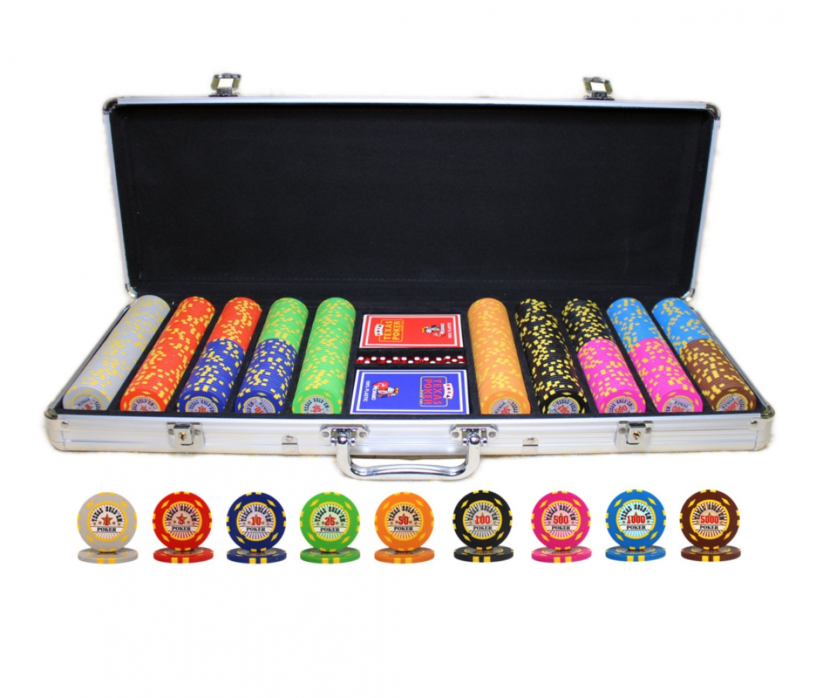 Профессиональный покерный набор Goods4u Texas Holdem Poker 500 номинальных фишек в кейсе
Профессиональный покерный набор Goods4u Texas Holdem Poker 500 номинальных фишек в кейсе