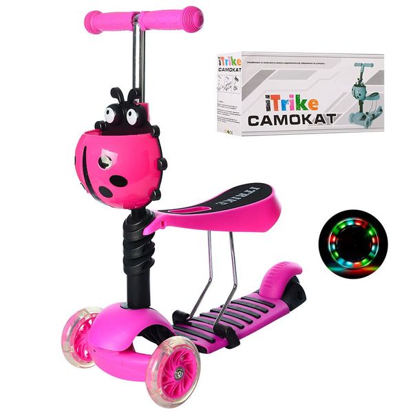 Самокат-беговел iTrike MAXI JR 3-054-E-Cr Божья коровка Малиновый (120 мм PVC передние и 100 PU мм задние)
Самокат-беговел iTrike MAXI JR 3-054-E-Cr Божья коровка Малиновый (120 мм PVC передние и 100 PU мм задние)