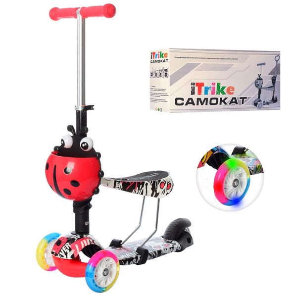 Самокат-беговел iTrike MAXI JR 3-054-C-R Божья коровка Красный (120 мм PU передние и 90 PVC мм задние)
Самокат-беговел iTrike MAXI JR 3-054-C-R Божья коровка Красный (120 мм PU передние и 90 PVC мм задние)