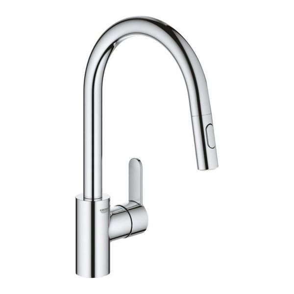 Cмеситель кухонный с выдвижным душем GROHE хром EUROSTYLE COSMOPOLITAN латунь 31482003
Cмеситель кухонный с выдвижным душем GROHE хром EUROSTYLE COSMOPOLITAN латунь 31482003