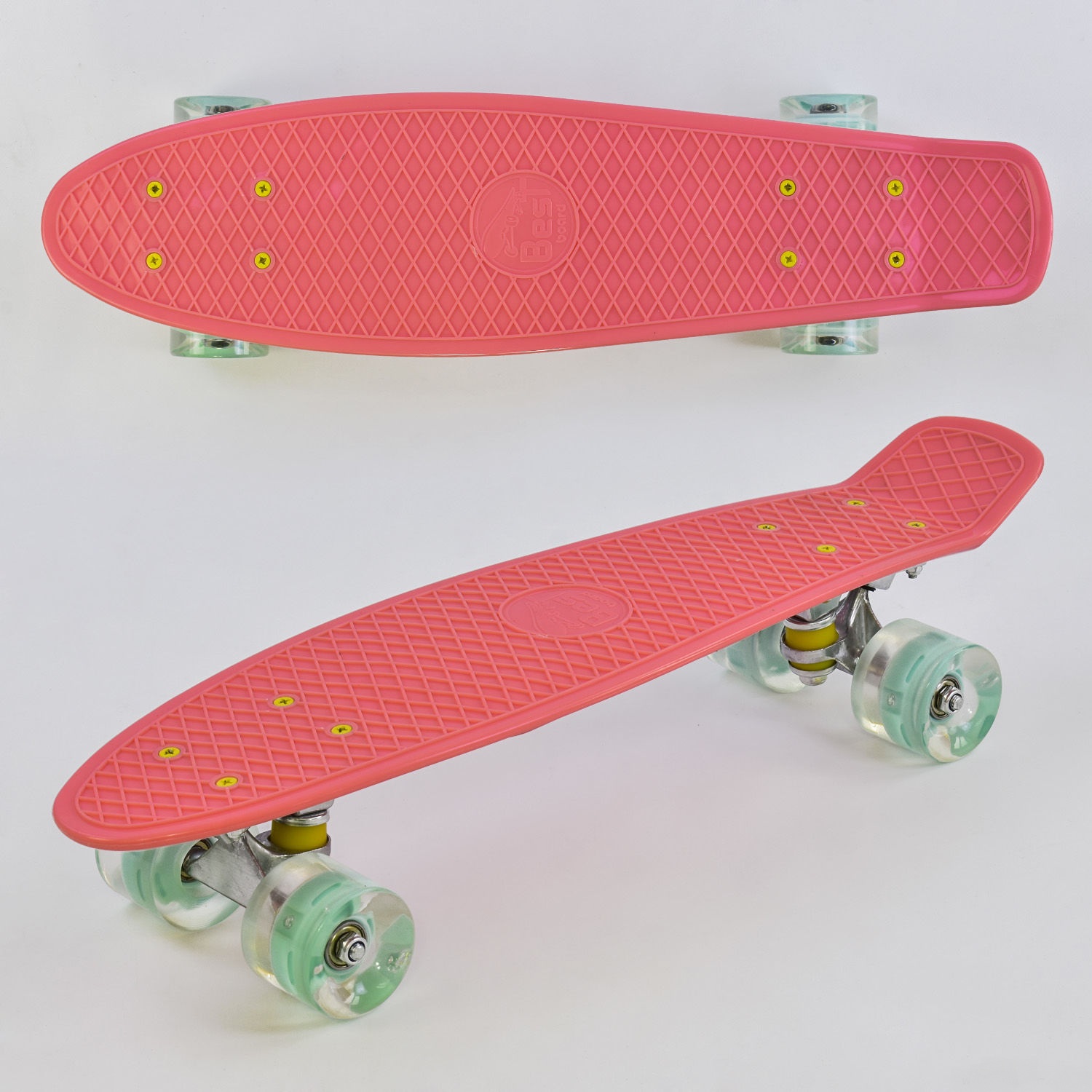 Скейт Пенни борд 0440 Best Board, доска=55см, колёса PU со светом, диаметр 6см (розовый)
Скейт Пенни борд 0440 Best Board, доска=55см, колёса PU со светом, диаметр 6см (розовый)