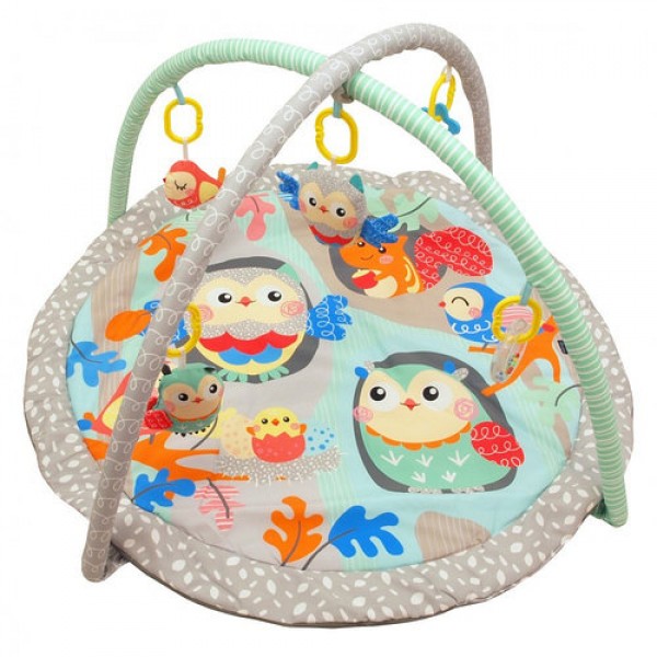 Развивающий коврик Baby Mix Совы 3435PP + 2 дуги и 5 игрушек 80 см Серый/Мятный
Развивающий коврик Baby Mix Совы 3435PP + 2 дуги и 5 игрушек 80 см Серый/Мятный