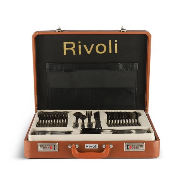 Набор столовых приборов Rivoli RV 6121 из нержавеющей стали 72 элемента в подарочном кейсе
Набор столовых приборов Rivoli RV 6121 из нержавеющей стали 72 элемента в подарочном кейсе
