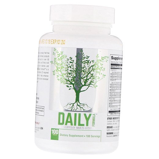 Витаминно-минеральный комплекс, Daily Formula, Universal Nutrition 100таб (36086006)
Витаминно-минеральный комплекс, Daily Formula, Universal Nutrition 100таб (36086006)