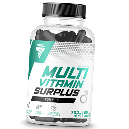 Мультивитамины для мужчин, Multivitamin Surplus For Men, Trec Nutrition 60капс (36101028)
Мультивитамины для мужчин, Multivitamin Surplus For Men, Trec Nutrition 60капс (36101028)