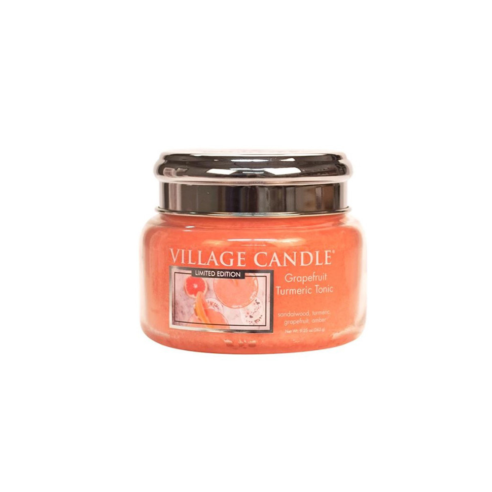 Ароматическая свеча с крышкой Village Candle Грейпфрутовый тоник с куркумой (262 г)
Ароматическая свеча с крышкой Village Candle Грейпфрутовый тоник с куркумой (262 г)