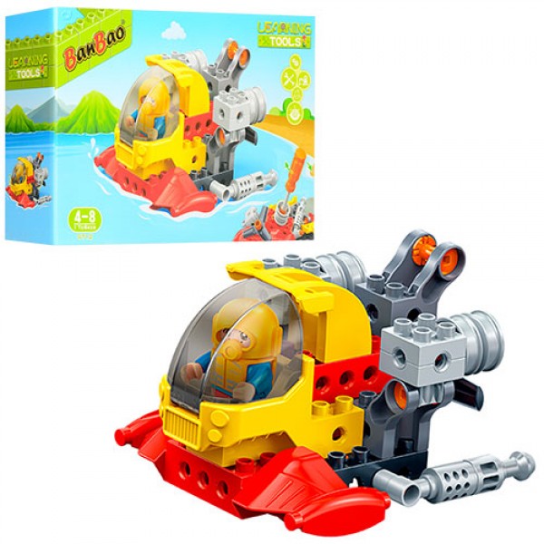 Конструктор BANBAO 9712 (12шт) батискаф, фигурка, отвертка, 18дет, в кор-ке, 28-19-7см
Конструктор BANBAO 9712 (12шт) батискаф, фигурка, отвертка, 18дет, в кор-ке, 28-19-7см