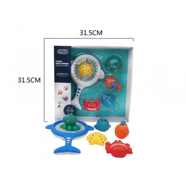 Игрушка G-B027 (36шт) для купания, акула-сачок, морские животные, 5шт, в кор-ке, 32-32-7см
Игрушка G-B027 (36шт) для купания, акула-сачок, морские животные, 5шт, в кор-ке, 32-32-7см