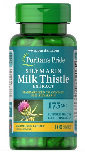 Расторопша Milk Thistle Extract Silymarin Puritan's Pride 175 мг 100 капсул (PP424)
Расторопша Milk Thistle Extract Silymarin Puritan's Pride 175 мг 100 капсул (PP424)