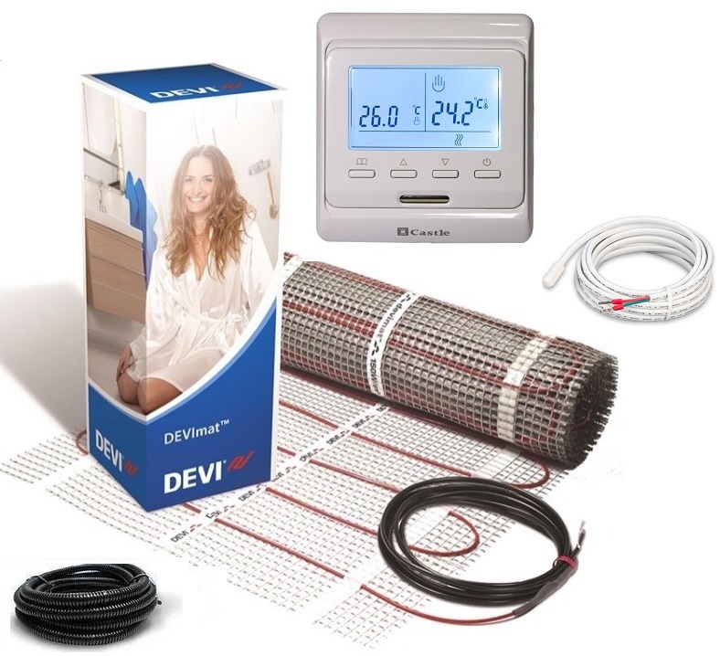 Теплый пол DEVI двухжильный мат DTIR-150 10 м2 в комплекте с программируемым терморегулятором и датчиком температуры пола (VIT00956)
Теплый пол DEVI двухжильный мат DTIR-150 10 м2 в комплекте с программируемым терморегулятором и датчиком температуры пола (VIT00956)